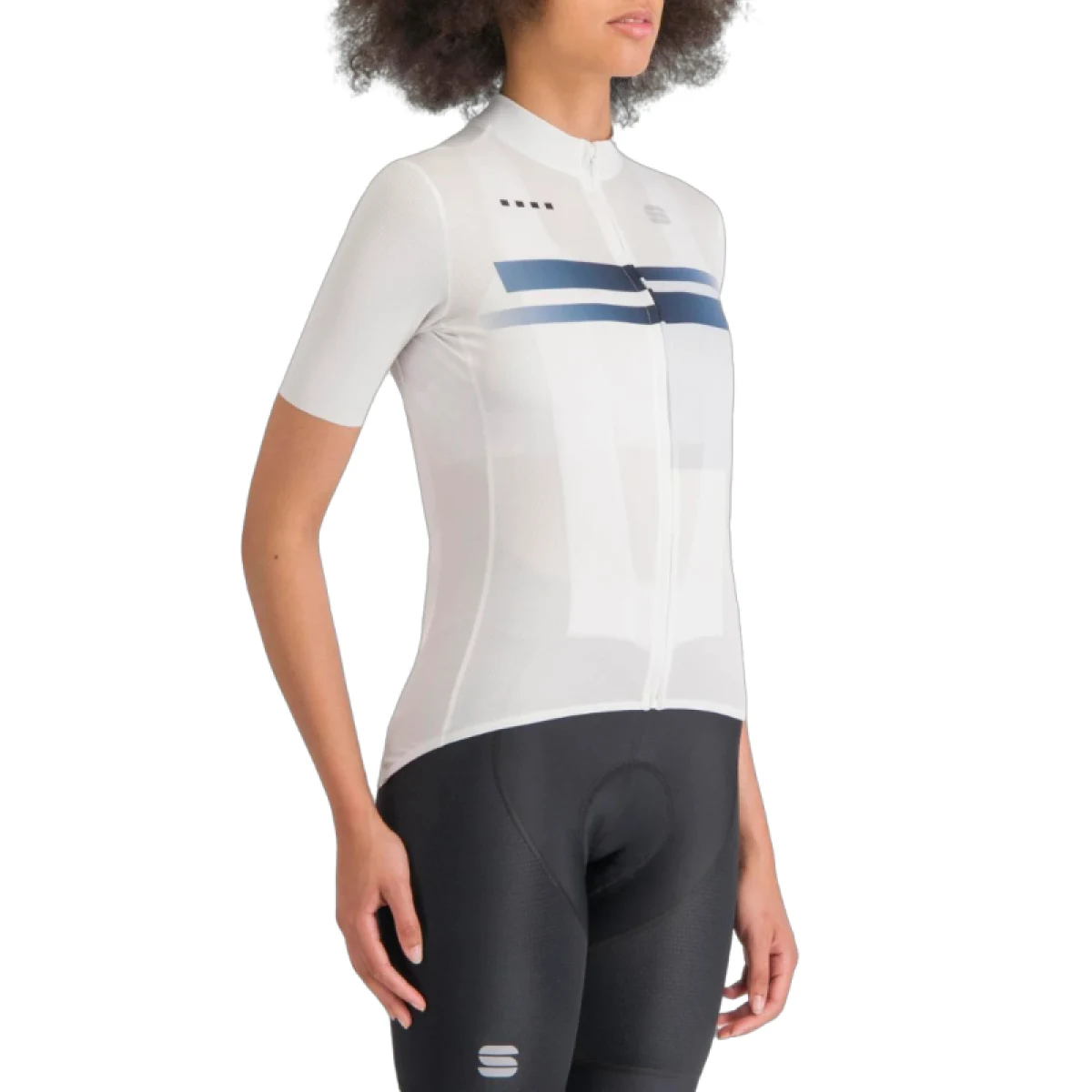 Dámsky cyklistický dres s krátkym rukávom SPORTFUL Gruppetto w jersey, white plein air · záber 2