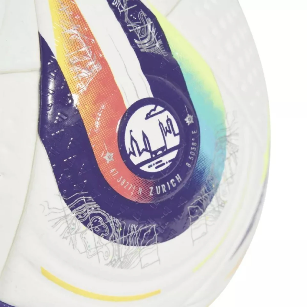 Futbalová lopta ADIDAS W EURO25 PRO WHITE PANTON PANTON · záber 4