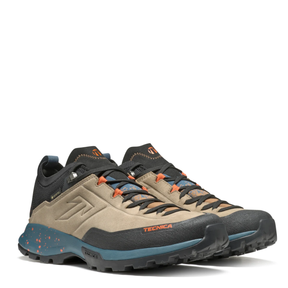 Pánska nízka turistická celokožená obuv TECNICA Forge Hike GTX Ms, sand icon orange · záber 4