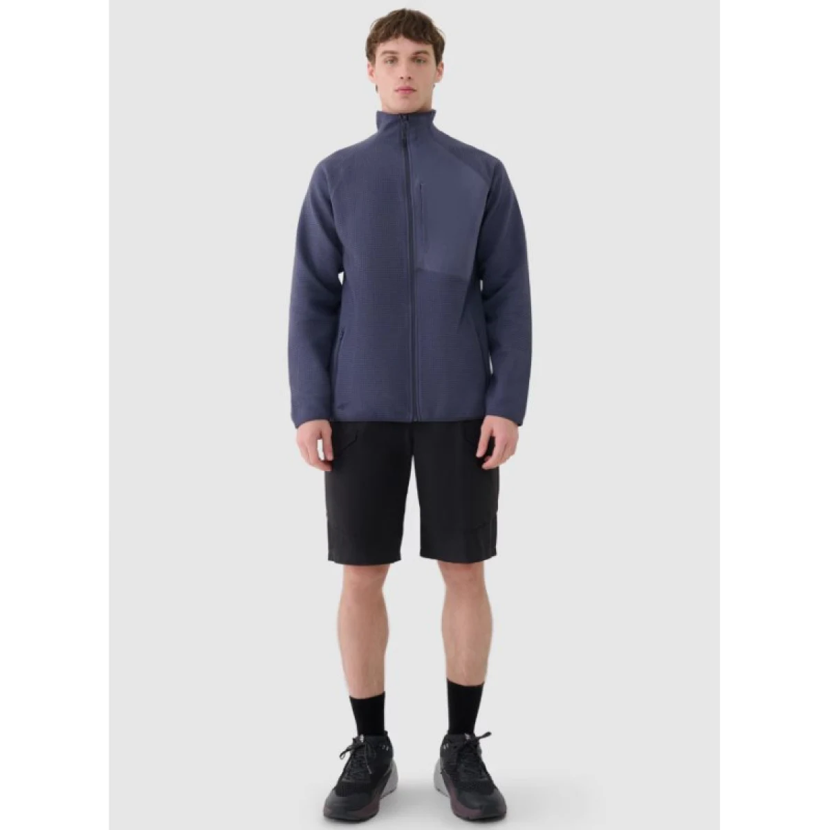Pánska mikina so zipsom 4F SWEATSHIRT-WSS25TSWSM1751-22S-ANTHRACITE · záber 5