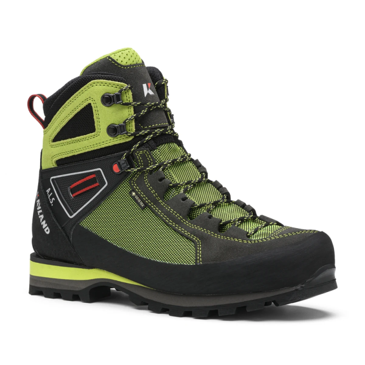 Pánska vysoká turistická obuv KAYLAND Cross Mountain Gtx, Black Lime · záber 2