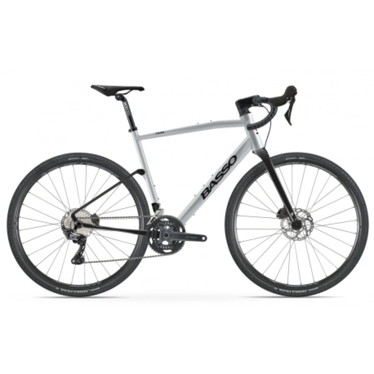 Gravel bicykel BASSO Tera, silver, Shimano GRX 600, Microtech MX25 · záber 1