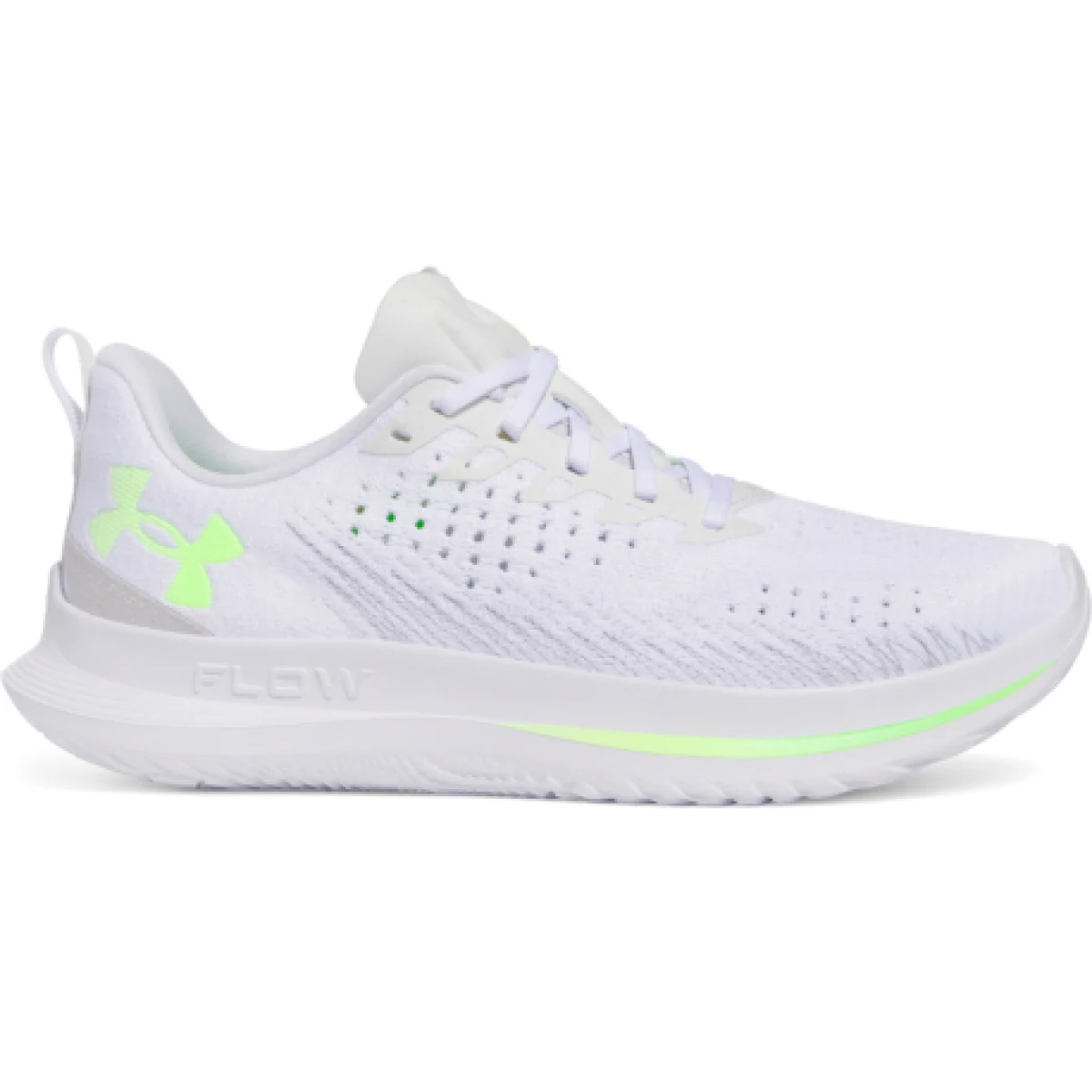 Pánska bežecká obuv UNDER ARMOUR UA Velociti 4 white white hyper green · záber 1