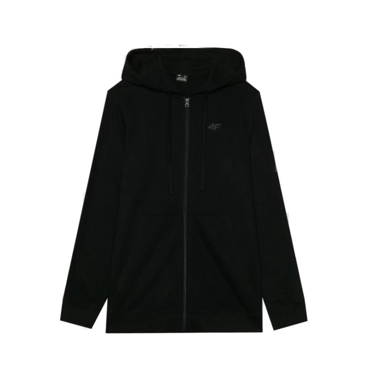 Pánska mikina so zipsom 4F SWEATSHIRT-WMM00TSWSM1768-20S-DEEP BLACK · záber 5