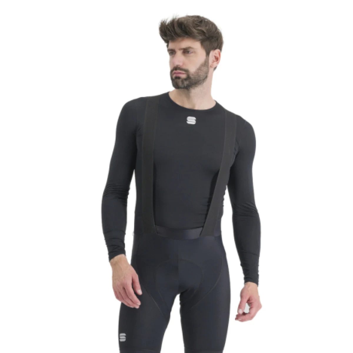 Pánske termo tričko s dlhým rukávom SPORTFUL Midweight layer tee long sleev, black · záber 1