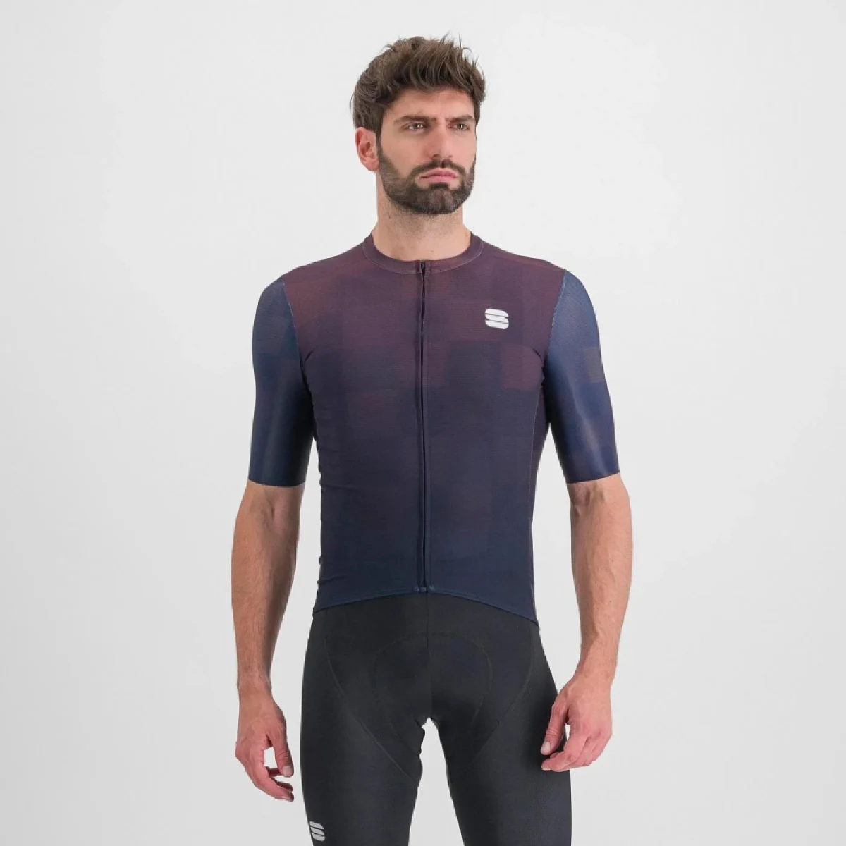 Pánsky cyklistický dres s krátkym rukávom SPORTFUL Rocket jersey, galaxy blue mulled grape · záber 2
