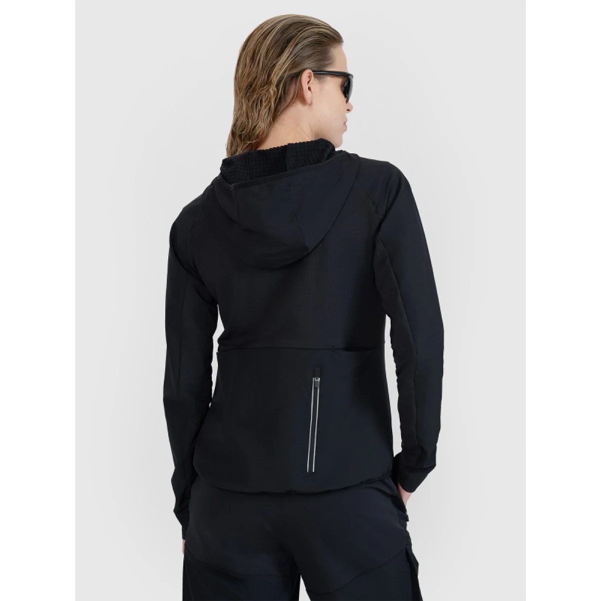 Dámska tréningová mikina so zipsom 4F SWEATSHIRT FNK F486-20S-DEEP BLACK · záber 5