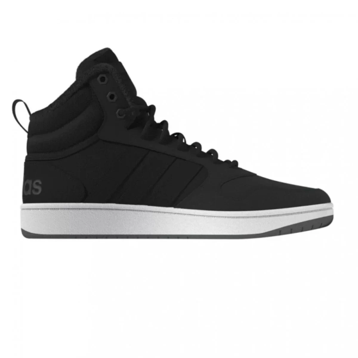 Pánske členkové zimné topánky ADIDAS Hoops 3.0 Mid WTR core black core black footwear white · záber 3