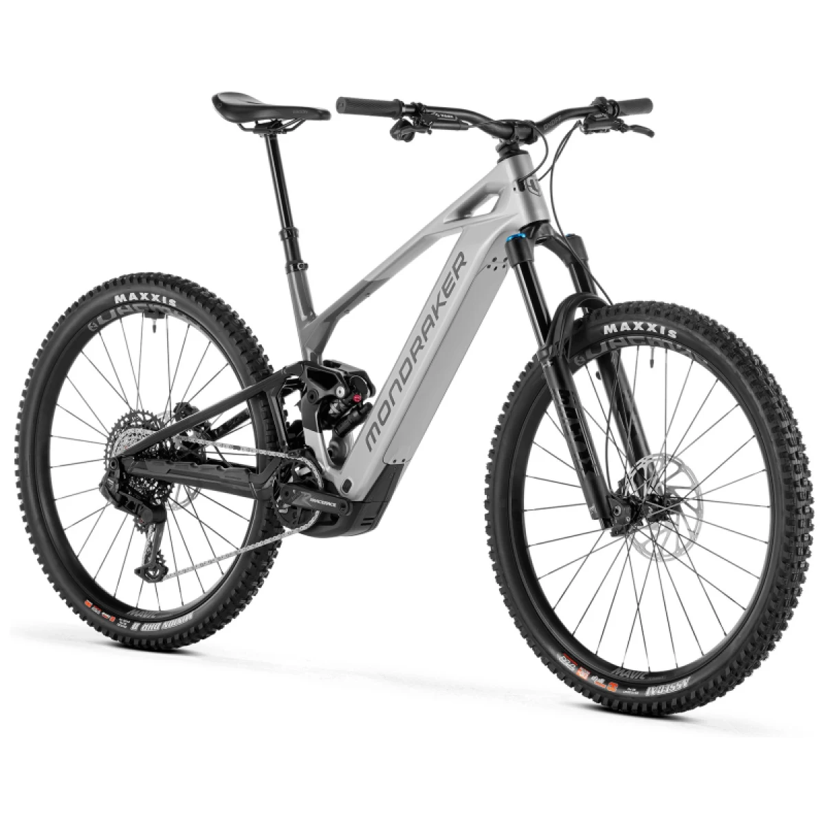 Horský elektrobicykel MONDRAKER Crafty Carbon R, golden silver · záber 2