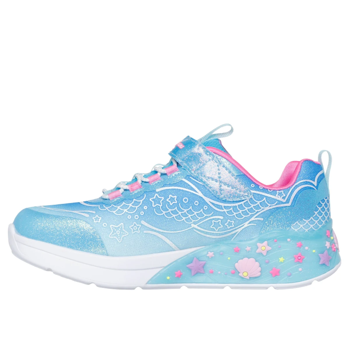 Dievčenská rekreačná obuv SKECHERS S Lights Mermaid Dreams K blue · záber 3