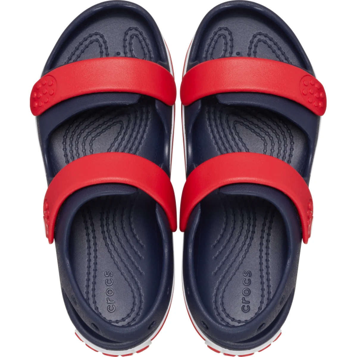 Chlapčenské sandále CROCS Crocband Cruiser Sandal K navy varsity red · záber 4