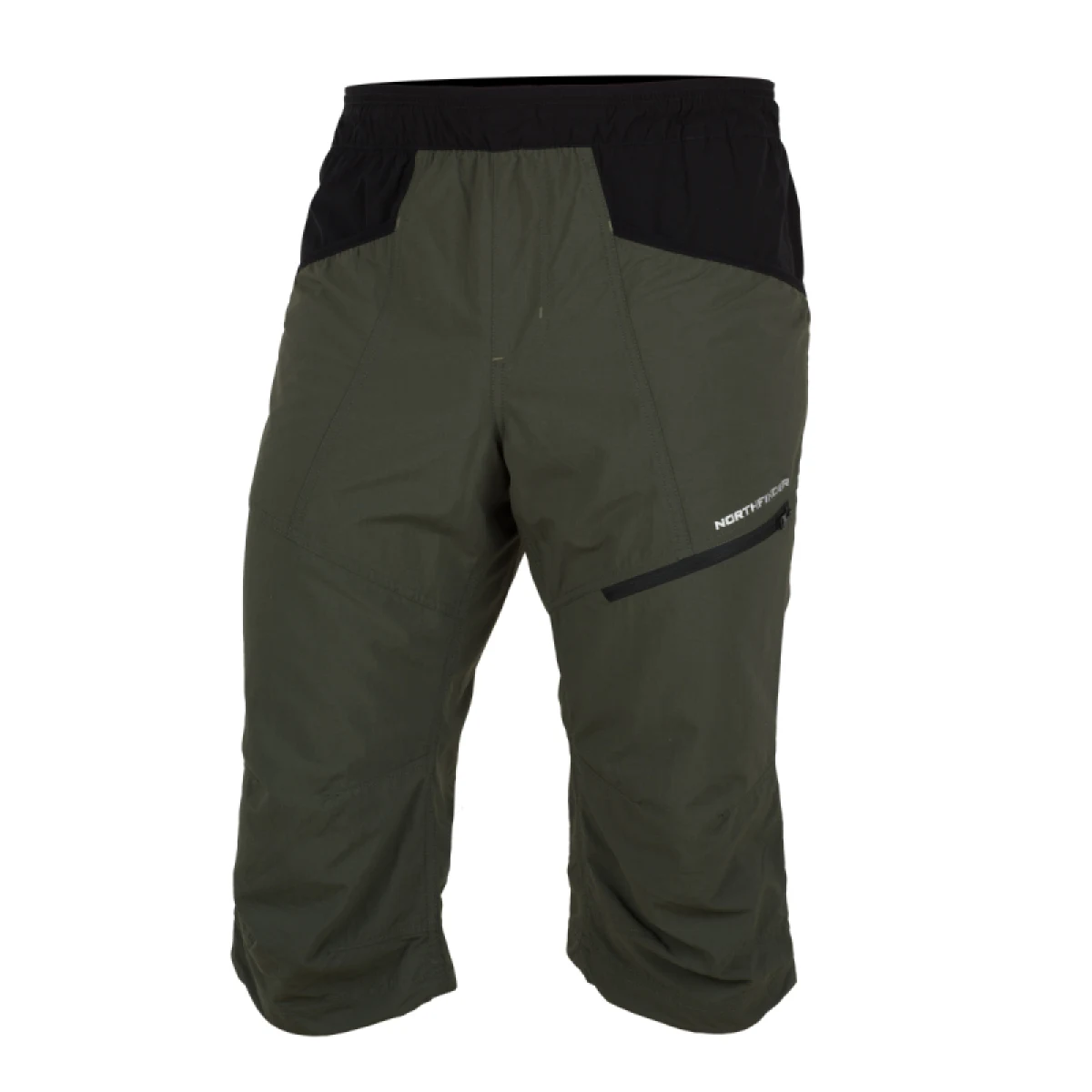 Pánske turistické 3 4 nohavice NORTHFINDER ARTUR-550blackdarkgreen · záber 4