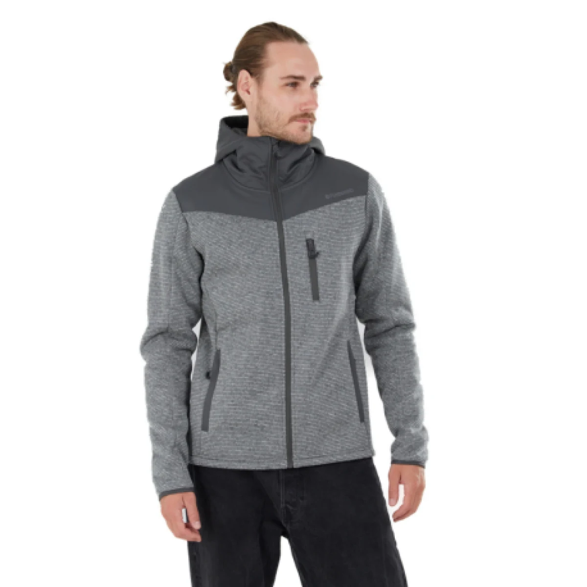 Pánska mikina so zipsom FUNDANGO Ashford Insulated Fleece Jacket-745-grey heather · záber 1