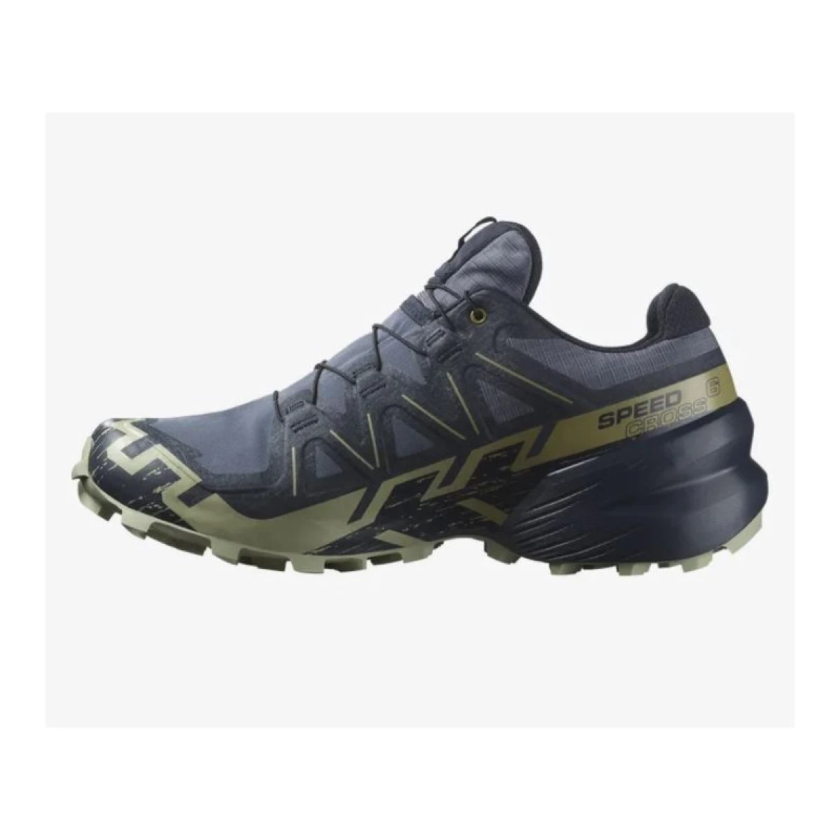 Pánska bežecká trailová obuv SALOMON Speedcross 6 GTX M grisaille carbon tea · záber 3