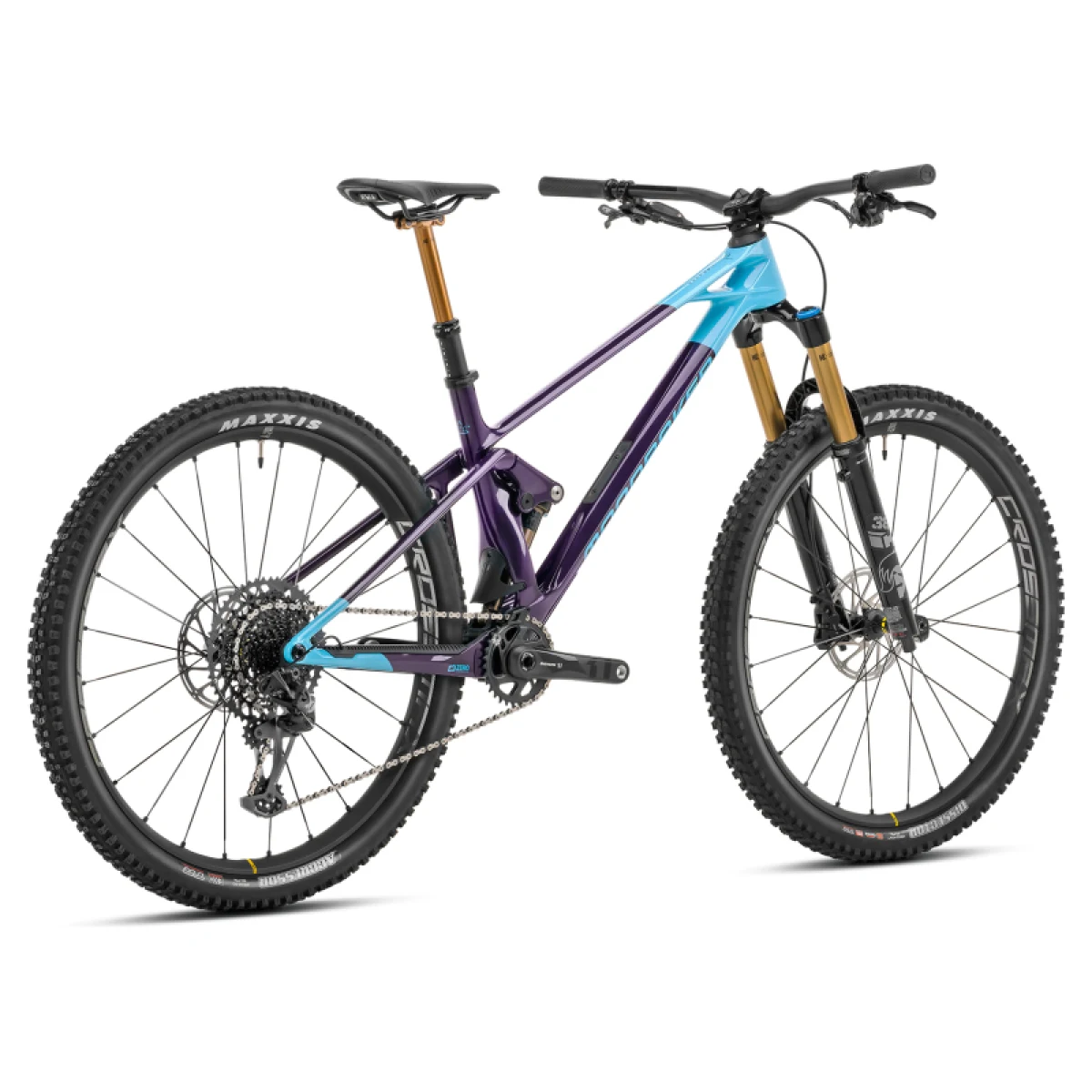 Horský bicykel MONDRAKER Raze Carbon RR, deep purple light blue · záber 3