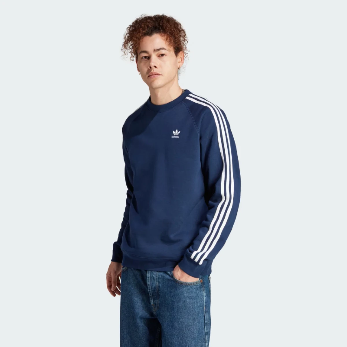 Pánska mikina ADIDAS ORIGINALS 3-STRIPES CREW-NINDIG · záber 2