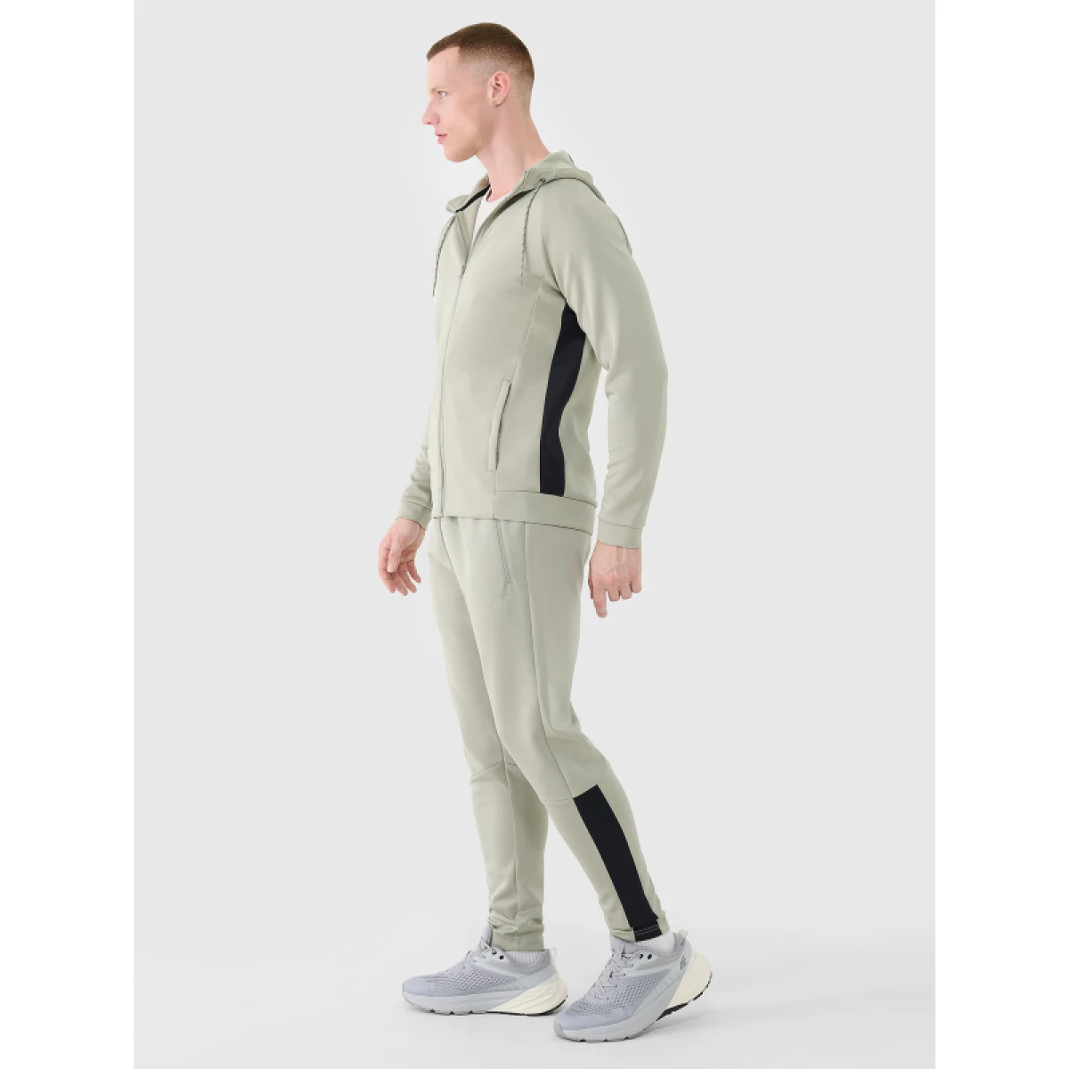 Pánska tréningová mikina so zipsom 4F SWEATSHIRT FNK-WSS25TFSWM513-44S-OLIVE · záber 5