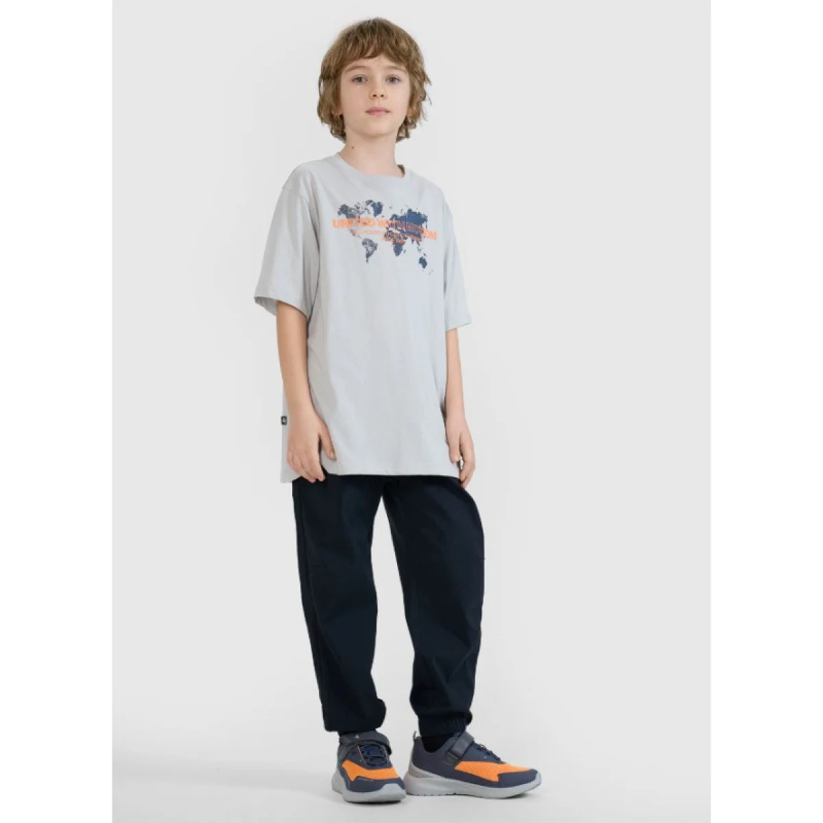 Chlapčenské tričko s krátkym rukávom 4F JUNIOR TSHIRT M1880-27S-COLD LIGHT GREY · záber 4