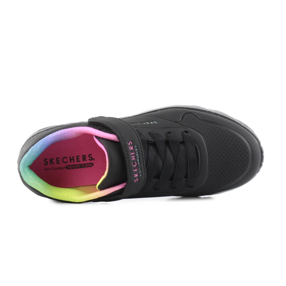 Dievčenská rekreačná obuv SKECHERS Uno Lite Rainbow Specks K black multi rainbow · záber 5