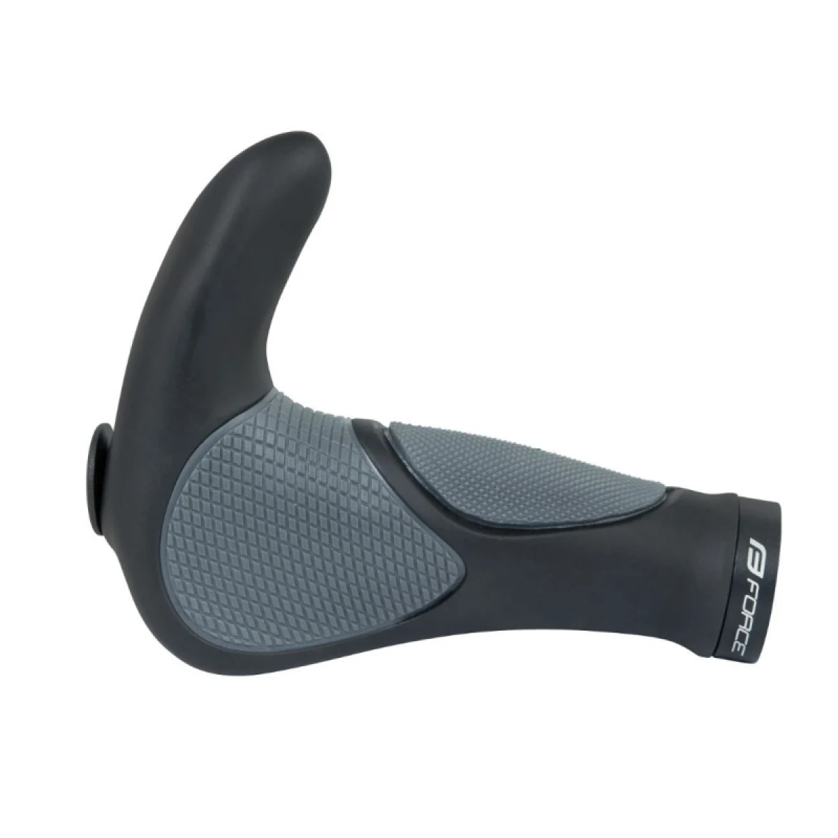 Rohy (bulhorny) na bicykel FORCE F GEL bullhorn 102mm, black-grey · záber 2