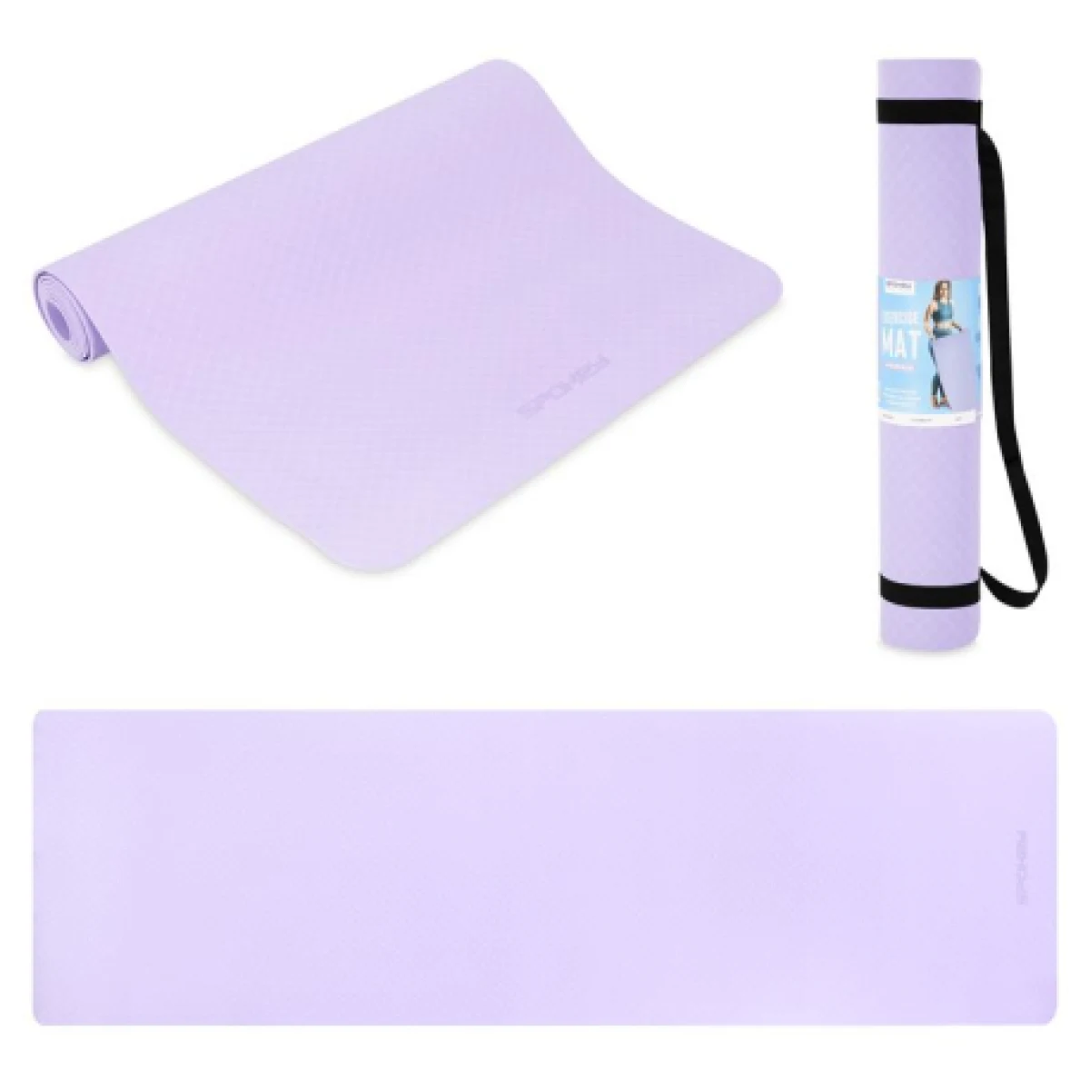 Fitness podložka SPOKEY MANDALA mat 183 x 61 x 0,4 cm violet · záber 1