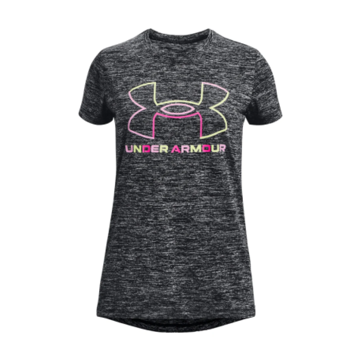 Dievčenské tréningové tričko s krátkym rukávom UNDER ARMOUR Tech BL Twist SS-BLK · záber 1