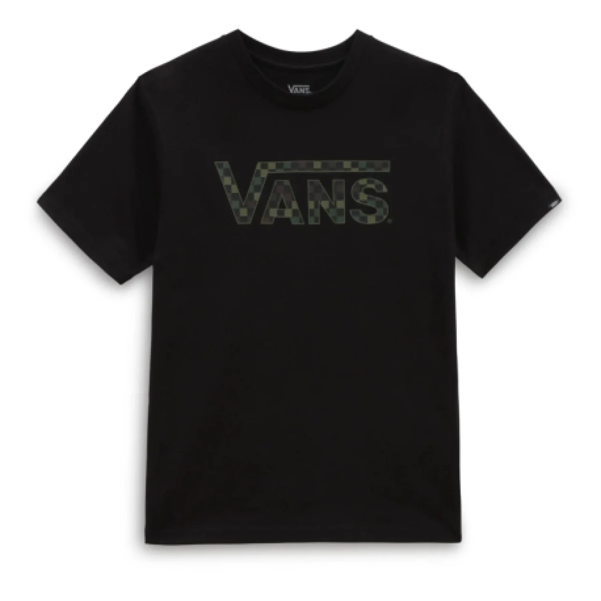Chlapčenské tričko s krátkym rukávom VANS CHECKERED -B BLACK-VN0A7Y4D CAMO · záber 1