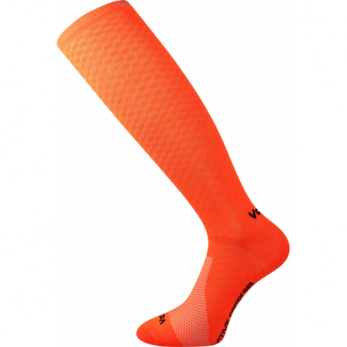 Bežecké kompresné podkolienky VOXX Lithe-neon orange · záber 1