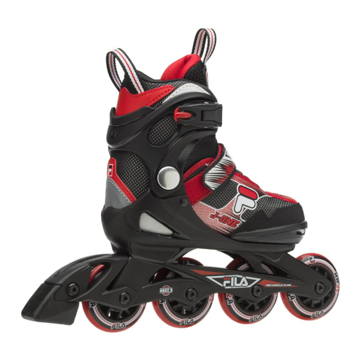 Chlapčenské kolieskové korčule FILA SKATES J-One Jr black red · záber 5