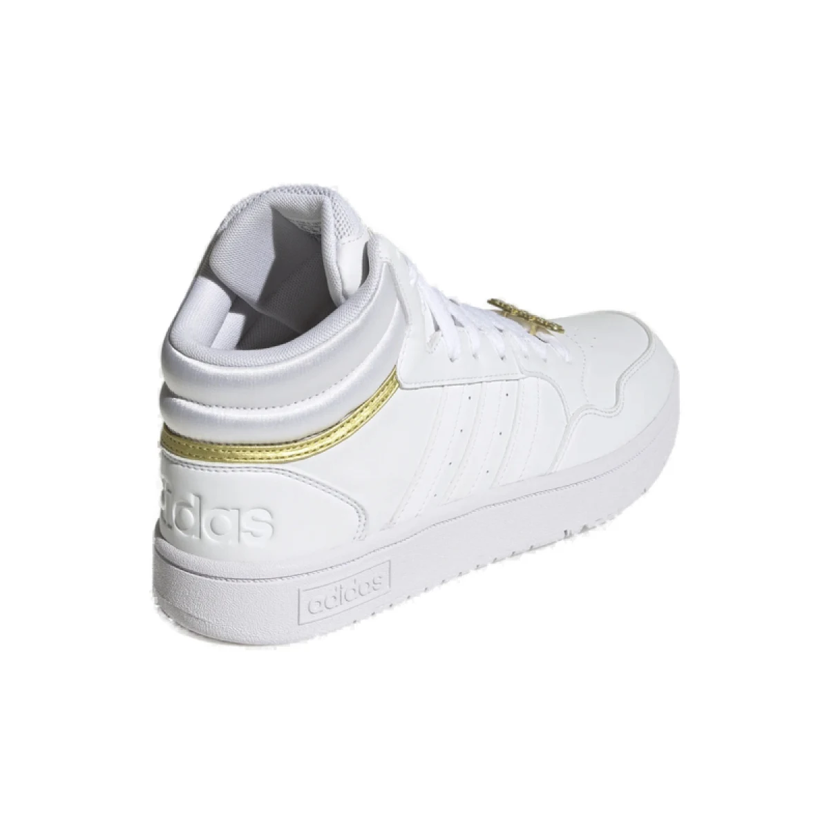 Dámska rekreačná obuv ADIDAS Hoops 3.0 Mid cloud white cloud white gold metallic · záber 5