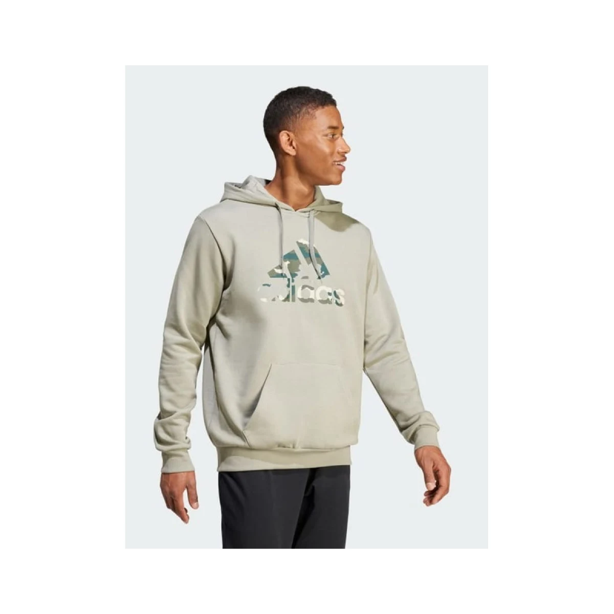 Pánska zateplená mikina s kapucňou ADIDAS M CAMO H-IY0740-Green · záber 3