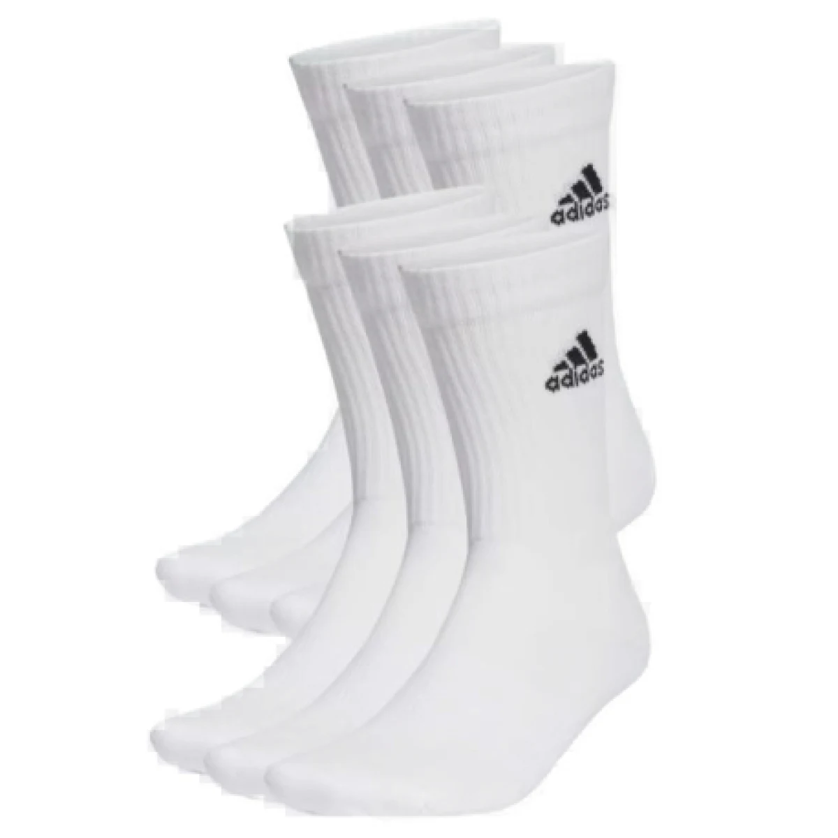 Ponožky ADIDAS 6 PACK -SPW CRW-WHITE BLACK · záber 1