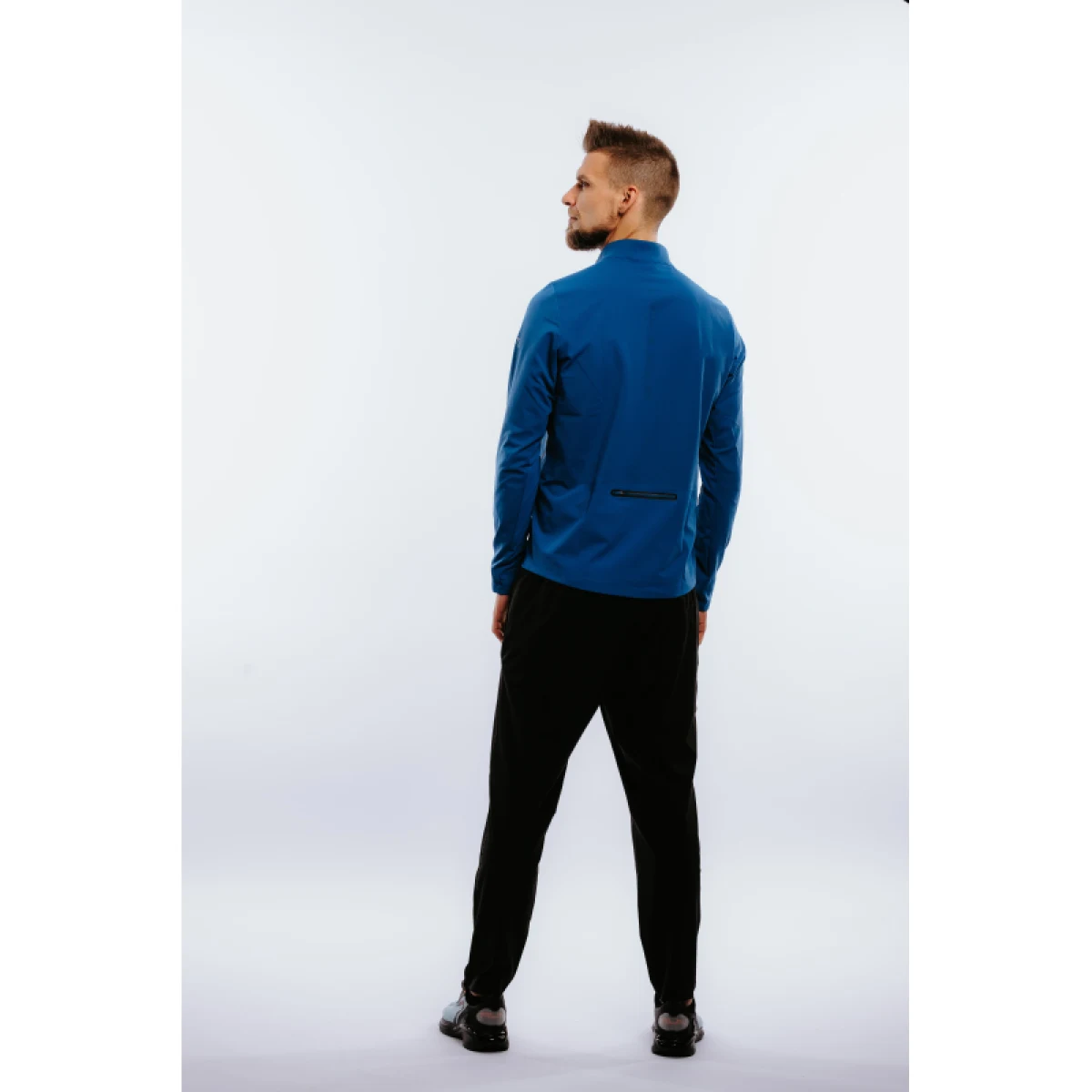 Pánska bežecká mikina s 1 2 zipsom ANTA LS Tee-852215403-3-22_Q1-Titanium Blue · záber 4