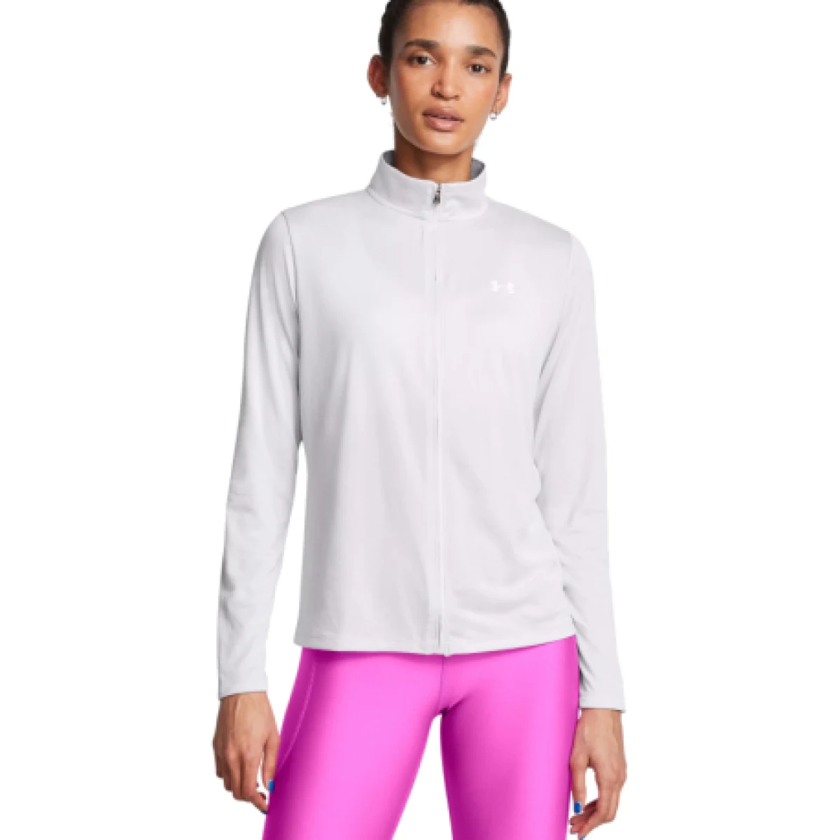 Dámska tréningová mikina so zipsom UNDER ARMOUR Tech Full Zip-GRY · záber 1
