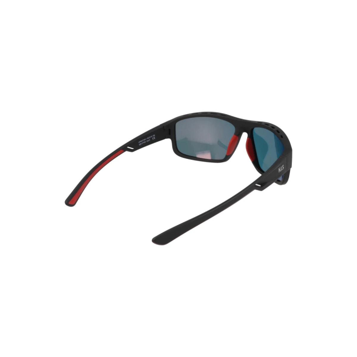 Polarizačné slnečné okuliare H.I.S. POLARIZED HPS47105-1, black, smoke with red mirror POL, 62-15-139 · záber 3
