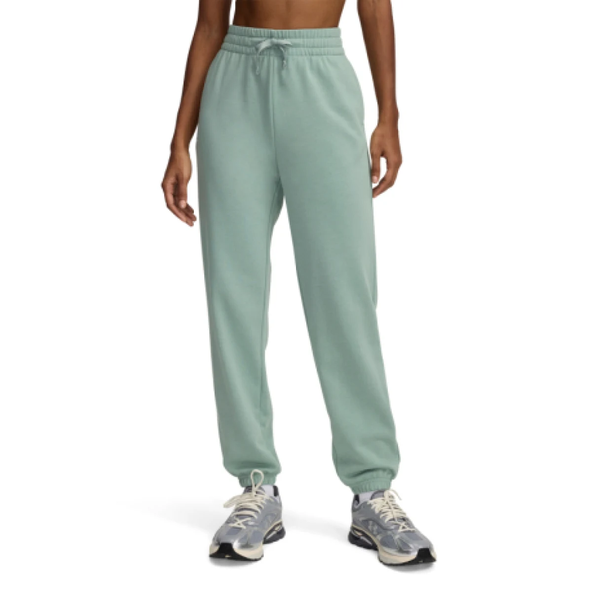Dámske tepláky UNDER ARMOUR UA Rival Terry Jogger-GRN · záber 1