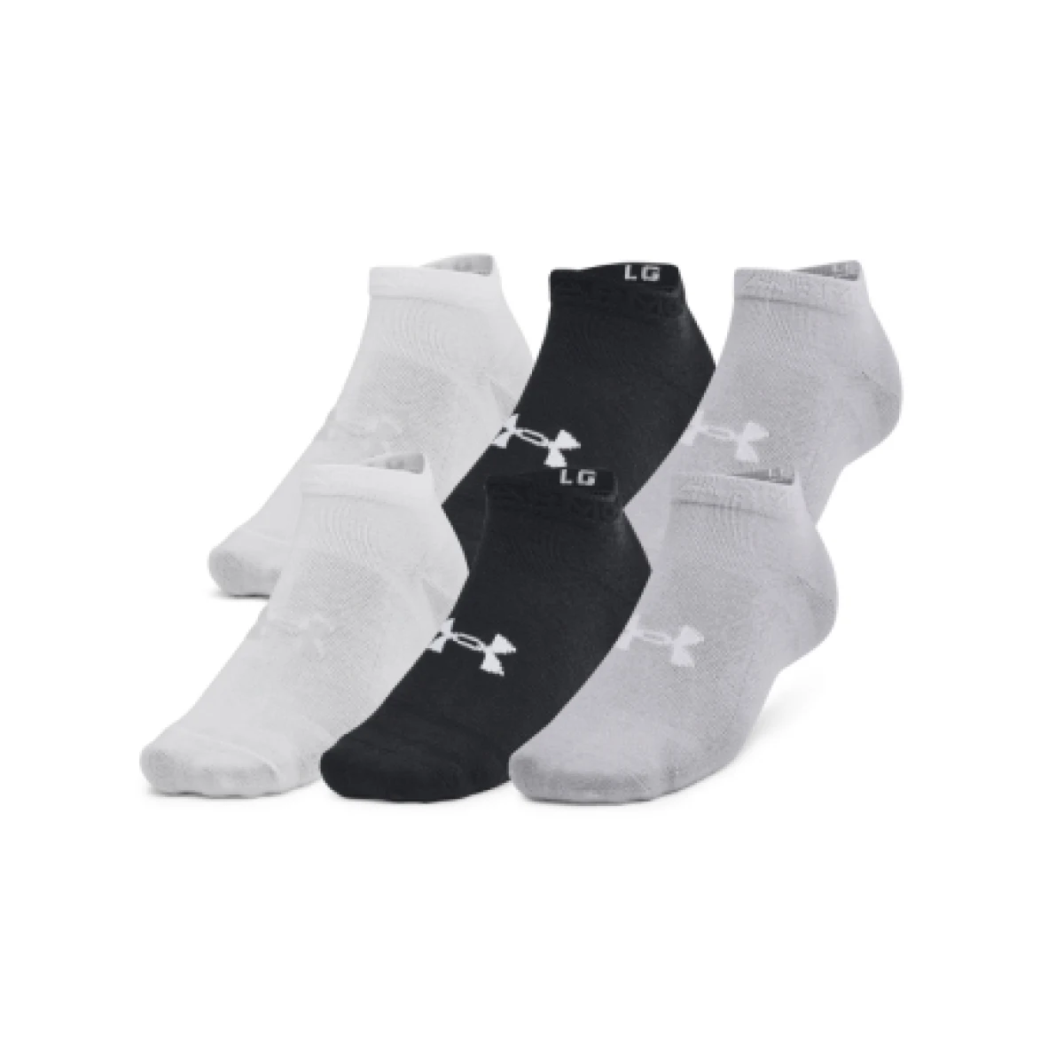 Ponožky UNDER ARMOUR 6 PACK-Unisex UA Essential Low-BLK · záber 1