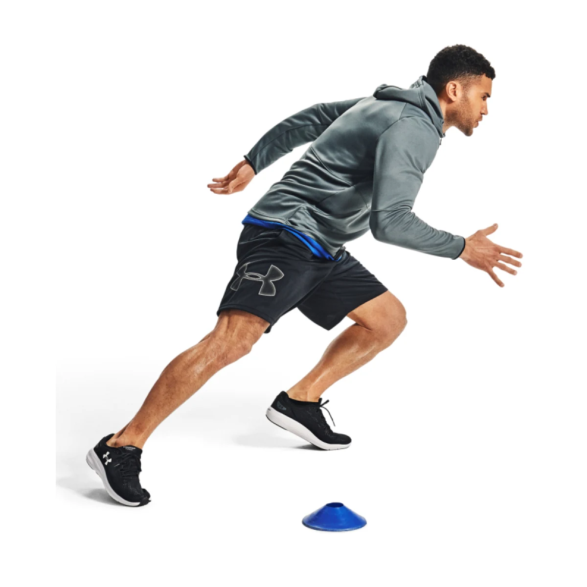 Pánske tréningové kraťasy UNDER ARMOUR UA TECH GRAPHIC SHORT-BLK · záber 4