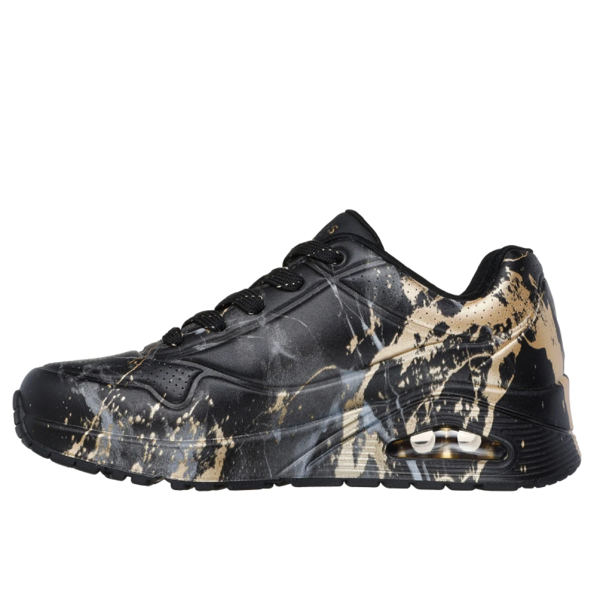 Dámska rekreačná obuv SKECHERS Uno Marbel Marvel W black print · záber 3
