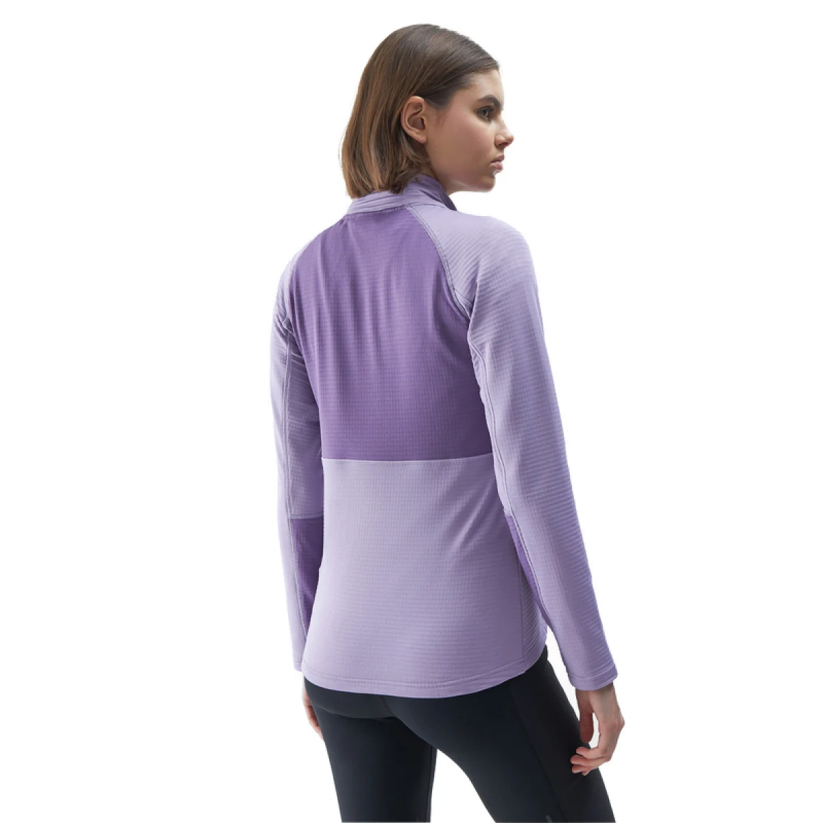 Dámska turistická mikina so zipsom 4F SWEATSHIRT FNK-4FWSS24TFSWF316-52S-LIGHT VIOLET · záber 3