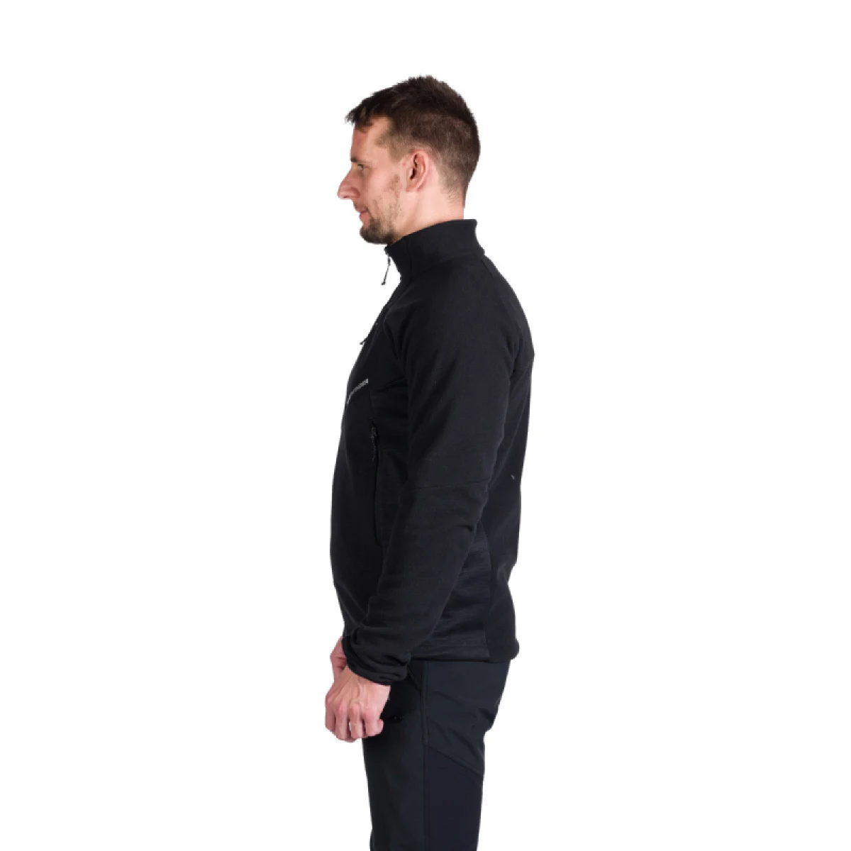 Pánska turistická flisová mikina so zipsom NORTHFINDER FULVIO-269black · záber 3
