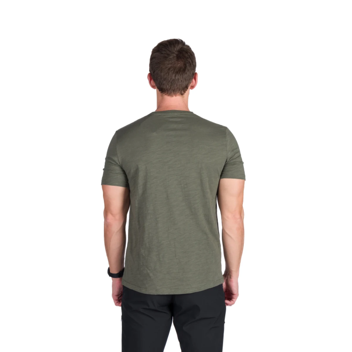 Pánske turistické tričko s krátkym rukávom NORTHFINDER JORG-300darkgreen · záber 3