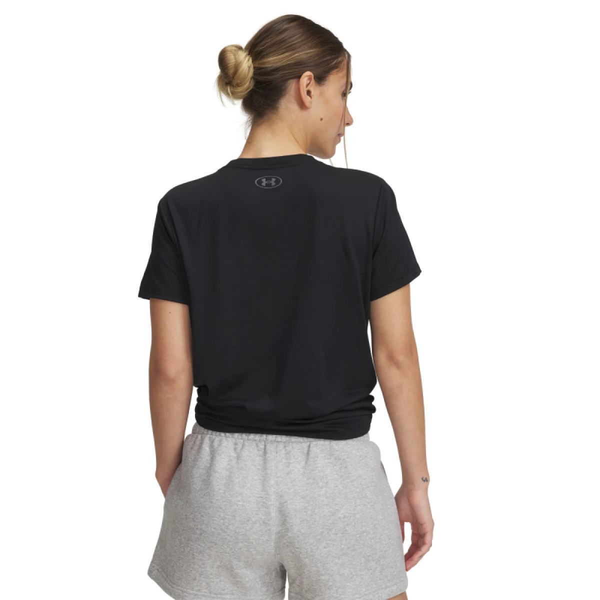 Dámske tréningové tričko s krátkym rukávom UNDER ARMOUR UA TECH PTH GRAPHIC SSC-BLK · záber 2