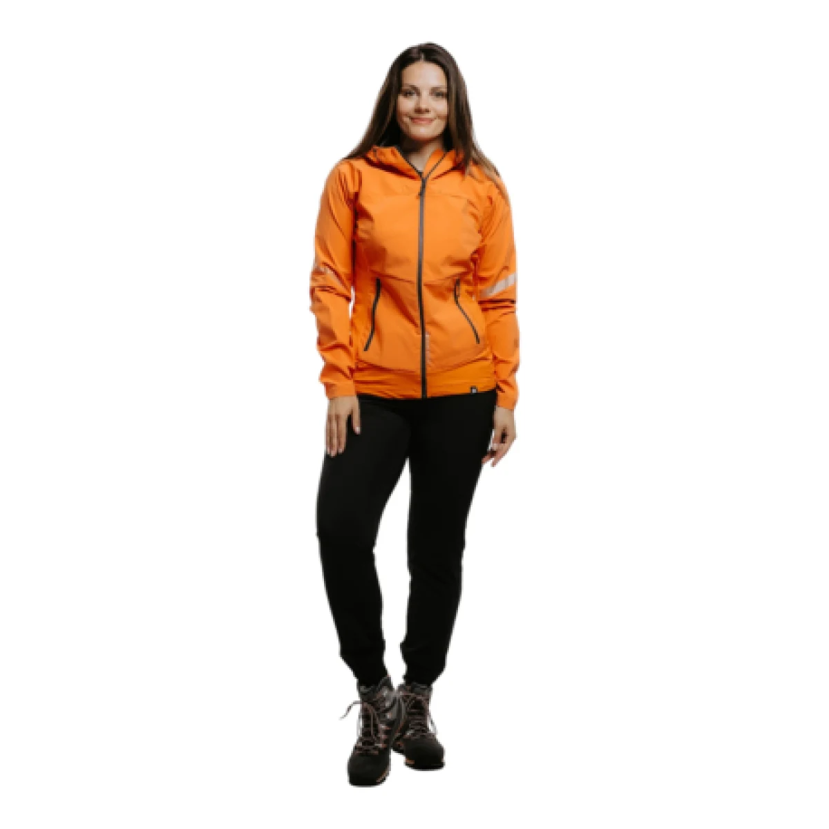 Dámska turistická softshellová bunda NORTHFINDER DONNA-182-lightorange · záber 1