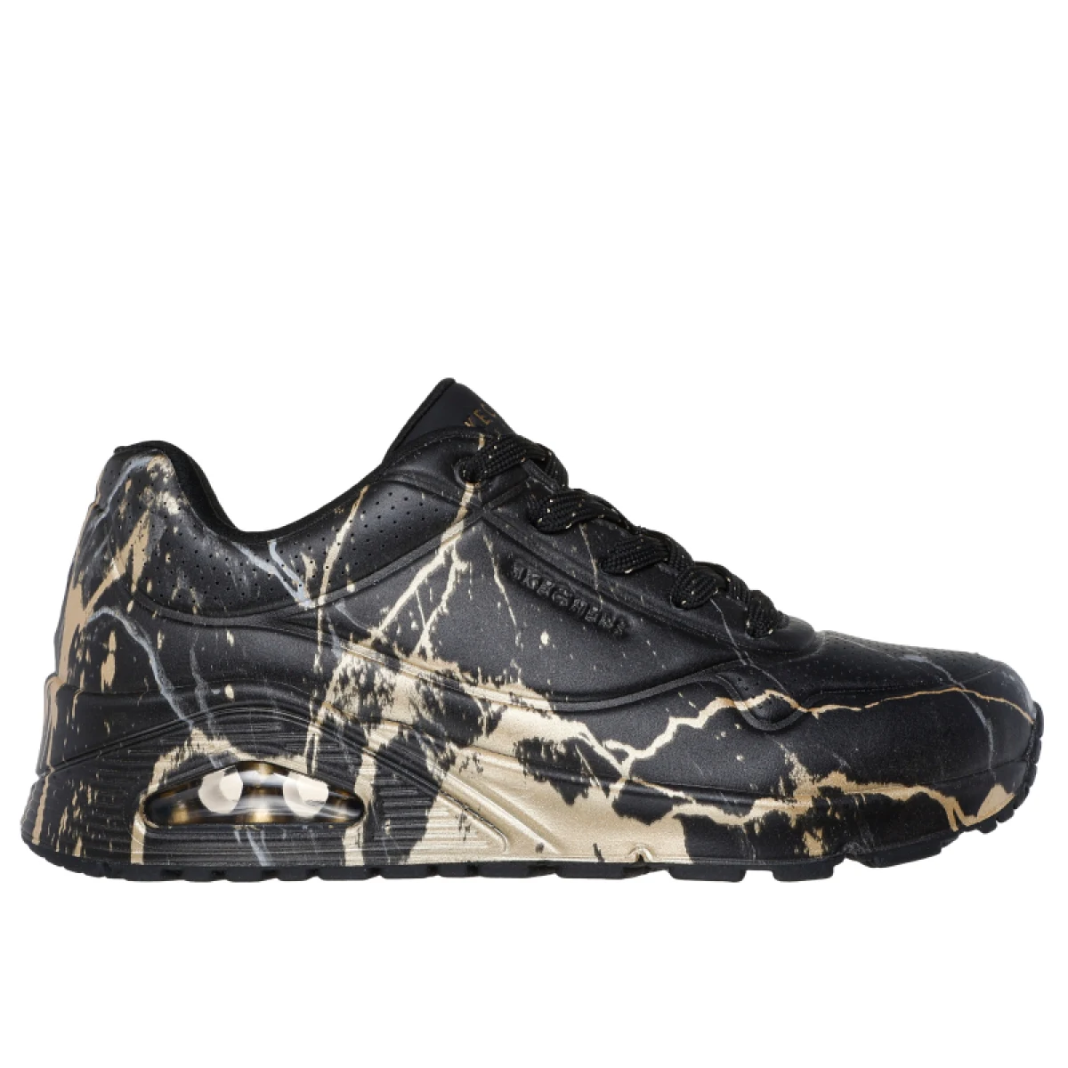 Dámska rekreačná obuv SKECHERS Uno Marbel Marvel W black print · záber 2