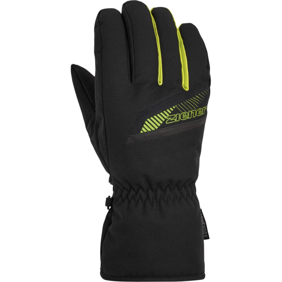 Pánske lyžiarske rukavice ZIENER GORDAN-801079-12490-black lime · záber 2