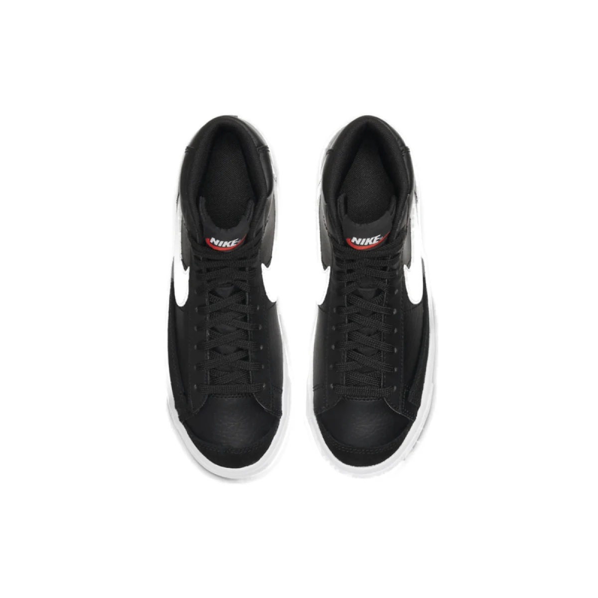 Juniorská vychádzková obuv NIKE Blazer Mid 77 black white team orange · záber 4