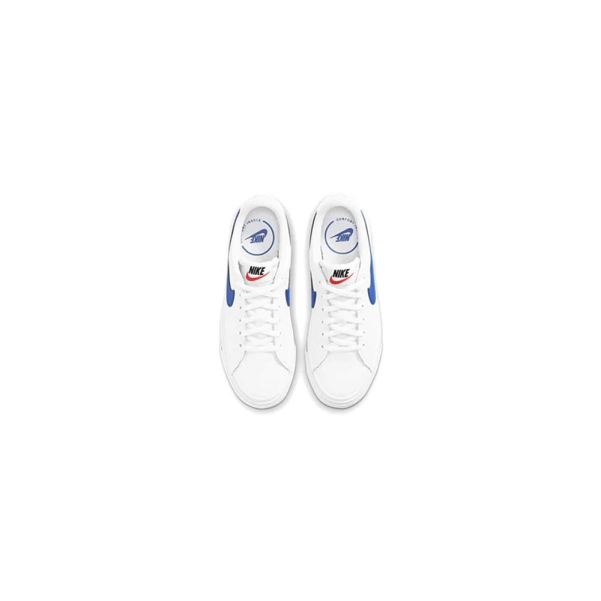 Chlapčenská vychádzková obuv NIKE Court Legacy white game royal black · záber 4