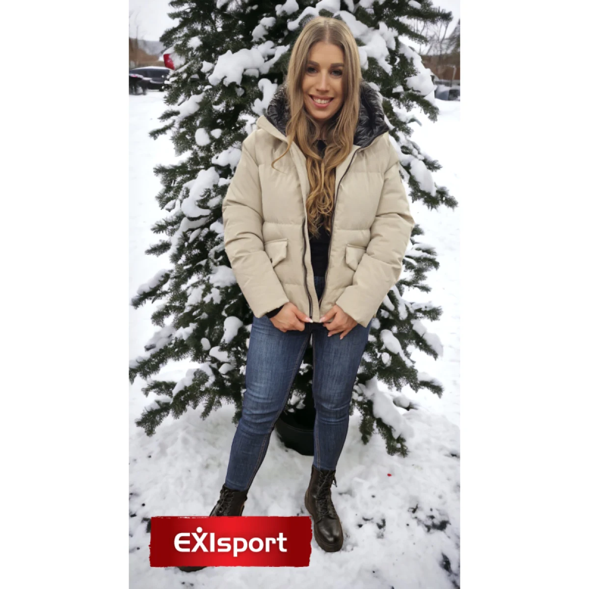 Dámska bunda NORTHFINDER RACHEL-502-beige · záber 2