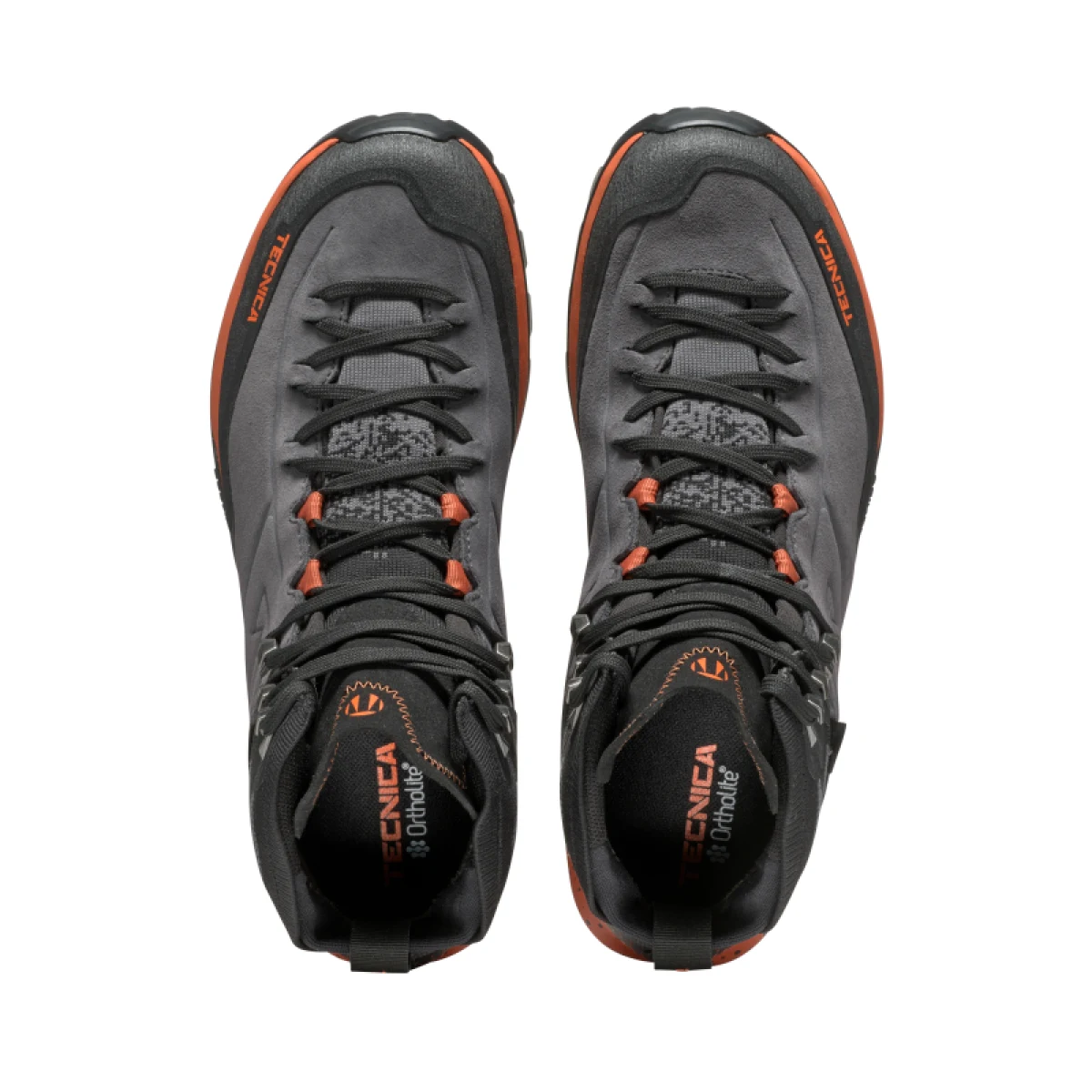 Pánska členková turistická celokožená obuv TECNICA Forge Hike MID GTX Ms, dark grey icon orange · záber 5